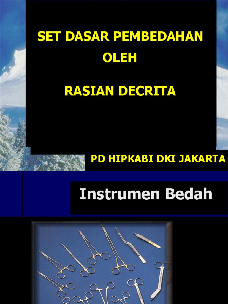 Standar & Set Dasar Pembedahan. | PDF