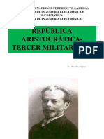 De La Repc3bablica Aristocrc3a1tica Al Tercer Militarismo