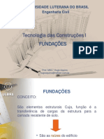 Tecnologia Das Construções I - 4 - Fundações Diretas e Indiretas PDF