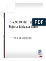 5 - A NORMA NBR 7190 Projeto de Estruturas de Madeira PDF