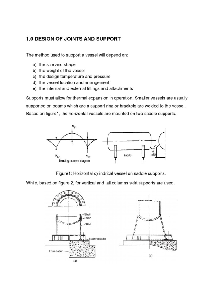 Design of Joints and Support | PDF | Bending | Stress (Mechanics)