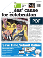 Magpies Cause For Celebration: Sport