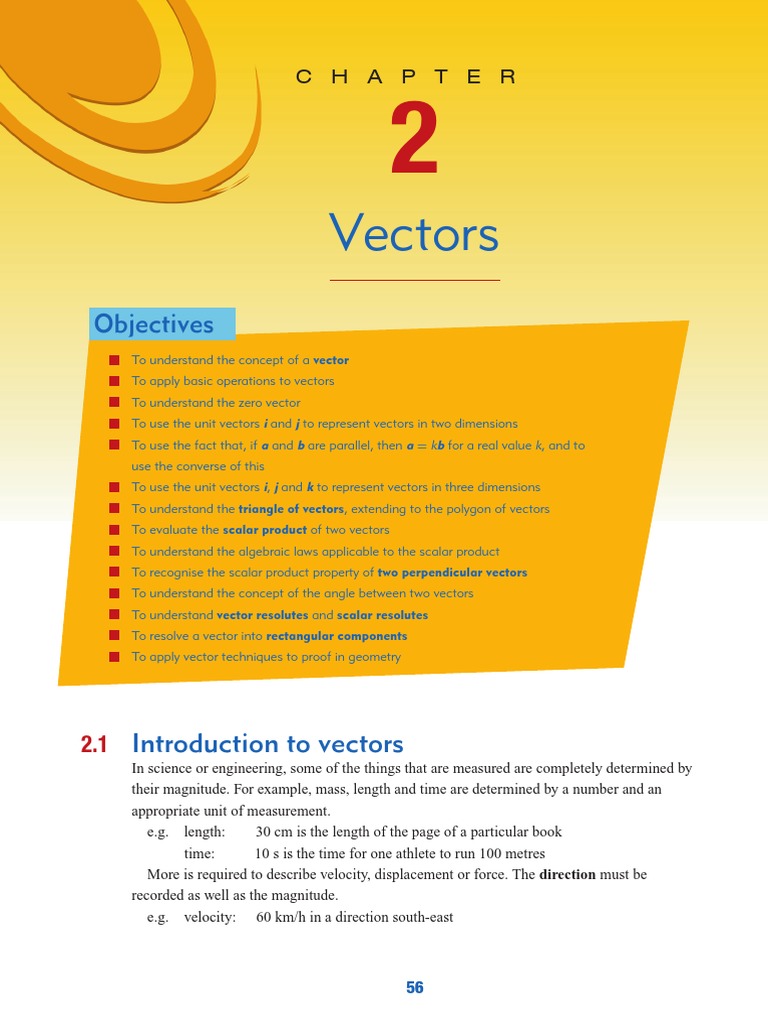 Vector Concepts and Operations | PDF | Euclidean Vector | Norm ...