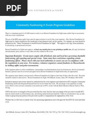 Fundraising Event Program Template