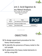 Heavy Metal Soil Analysis