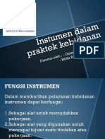 Instumen Dalam Praktek Kebidanan