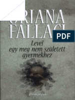 Oriana Fallaci Level Egy Meg Nem Szuletett Gyermekhez PDF