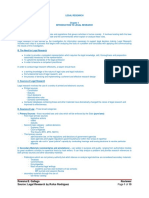 Legal Research Notes PDF