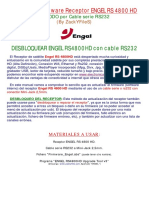 Manual Actualizar Desbloquear ENGEL RS4800HD Por RS232 PDF