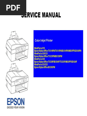 Epson WF-310 WF-320 WF-323 WF-325 WF-520 WF-525 TX510 TX515 TX525.