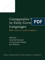 (Studies in Language Companion Series 138) Gabriele Diewald, Leena  Kahlas-Tarkka, Ilse Wischer-Comparative Studies in Early Germanic  Languages_ With a Focus on Verbal Categories-John Benjamins Publish, PDF, Grammatical Tense