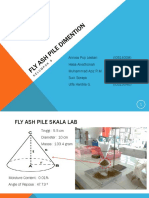 Fly Ash Pile Dimensions Trial and Error Lab Experiment