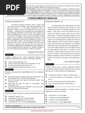 Provas Cespe Multipla Escolha PDF | PDF
