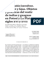 Objetos y Prácticas de Vestir de Indias y Guaguas