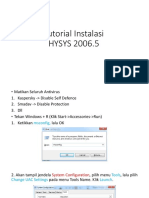 Tutorial Instalasi HYSYS 2006.5