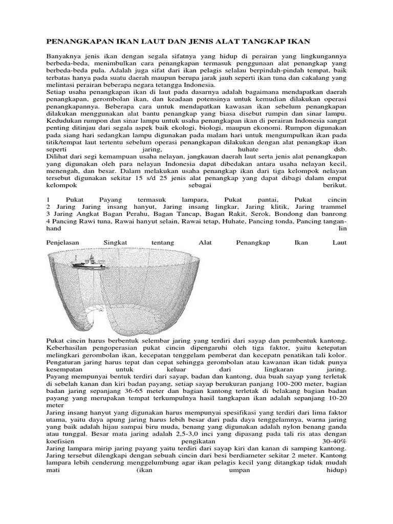 Penangkapan Ikan Laut Dan Jenis Alat Tangkap Ikan Penangkapan Ikan Laut Dan Jenis Alat Tangkap Ikan