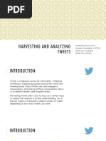 Harvesting and Analyzing Tweets Using R