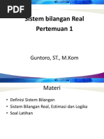 Sistem Bilangan Real