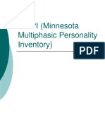 MMPI (Minnesota Multiphasic Personality Inventory)