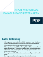 Manfaat Mikrobilogi Dalam Bidang Peternakan e Klas Sore