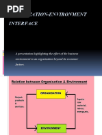 Organization Environment Interface