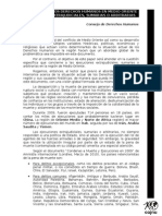 Situacion de Derechos en Medio Oriente. Ejecuciones extrajudiciales, sumarias y arbitrarias