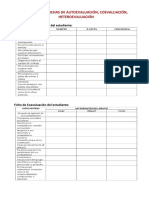 Modelos de Fichas de Auto - Co - Hetero - Evaluación