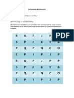 Actividades de Atención