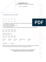 Examen de Ingles Nivel Basico Elemantal Respuestas PDF