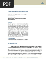 Do Que Se Trata Noticiabilidade