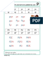 Entrenamiento de Lectura de Primer Grupo Consonántico 2 PDF