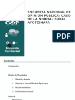 Encuesta Nacional de Opinion Publica Caso de La Normal de Ayotzinapa Vt (1)