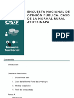 Encuesta Nacional de Opinion Publica Caso de La Normal de Ayotzinapa VT