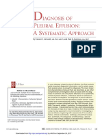 Diagnosis of Pleural Effusion; A Systematic Approach