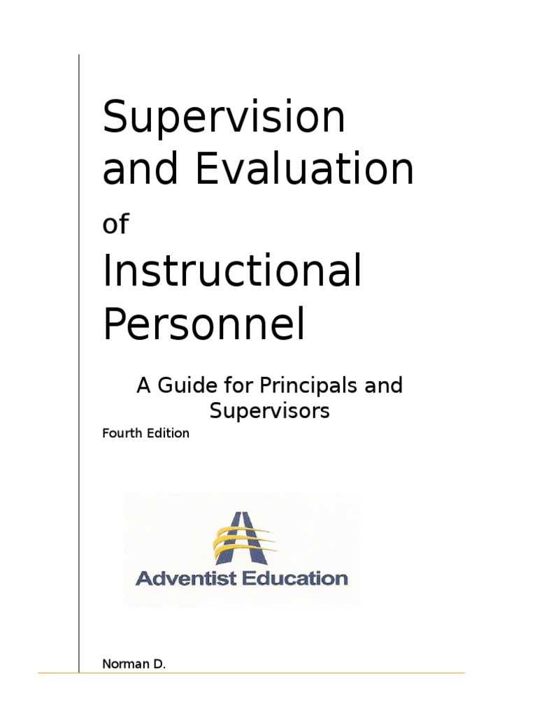 1298 Supervisionhandbook4thed2011 | PDF | Teachers | Evaluation