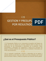 Gestion y Presupesto Por Resultados