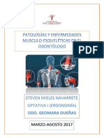 Patologias musculo esqueléticas