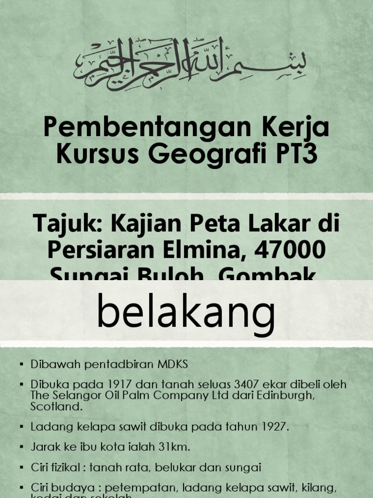 pembentangan kerja kursus geografi pt3 2017