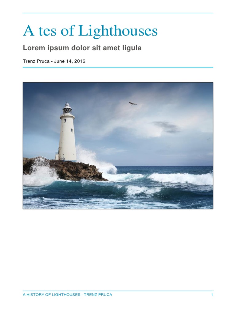 History of Lighthouses Explained | PDF | Science & Mathematics