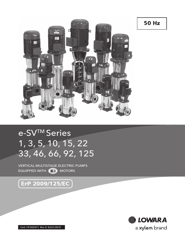 Lowara_SV.pdf Pump Cast Iron