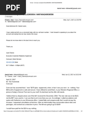Comcast complaint ESL02903054 _ 8497404240936556