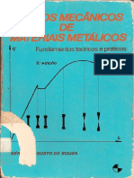 Sergio Augusto de Souza Ensaios Mecanicos de Materiais Metalicos Fundamentos Teoricos e Praticos 5 Ed PDF