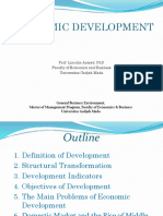 Economic Development Indicators and Objectives