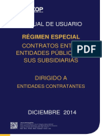 Regimen Especial Contratos Entre Entidades Publicas o Sus Subsidiarias - Entidades Contratantes