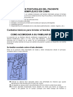 Cuidados Posturales Paciente Hemiplejico en Cama