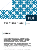 Teori Perilaku Produsen DLM Islam