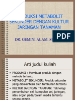 Produksi Metabolit Sekunder I-2