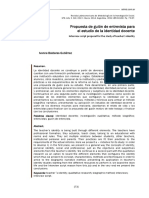 Propuesta de Guión de Entrevista para El Estudio de La Identidad Docente