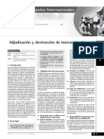 Adjudicación y Destrucción de Mercancías (Parte I)