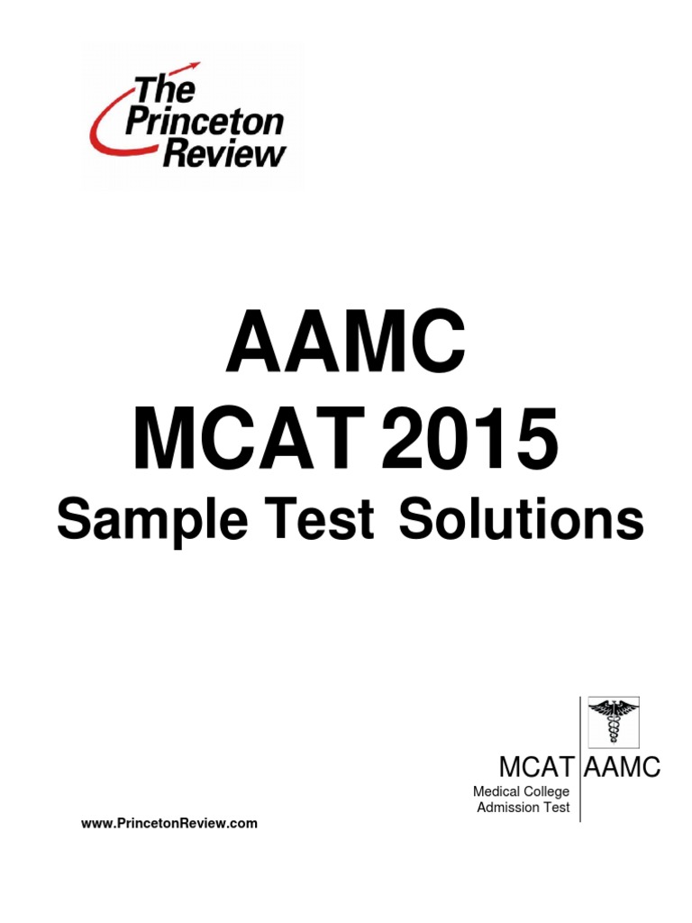 AAMC Sample Test Solutions Ph Ion